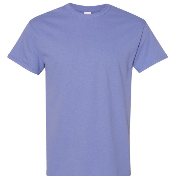 Gildan Unisex T-shirt Violet NEW - Picture 1 of 3